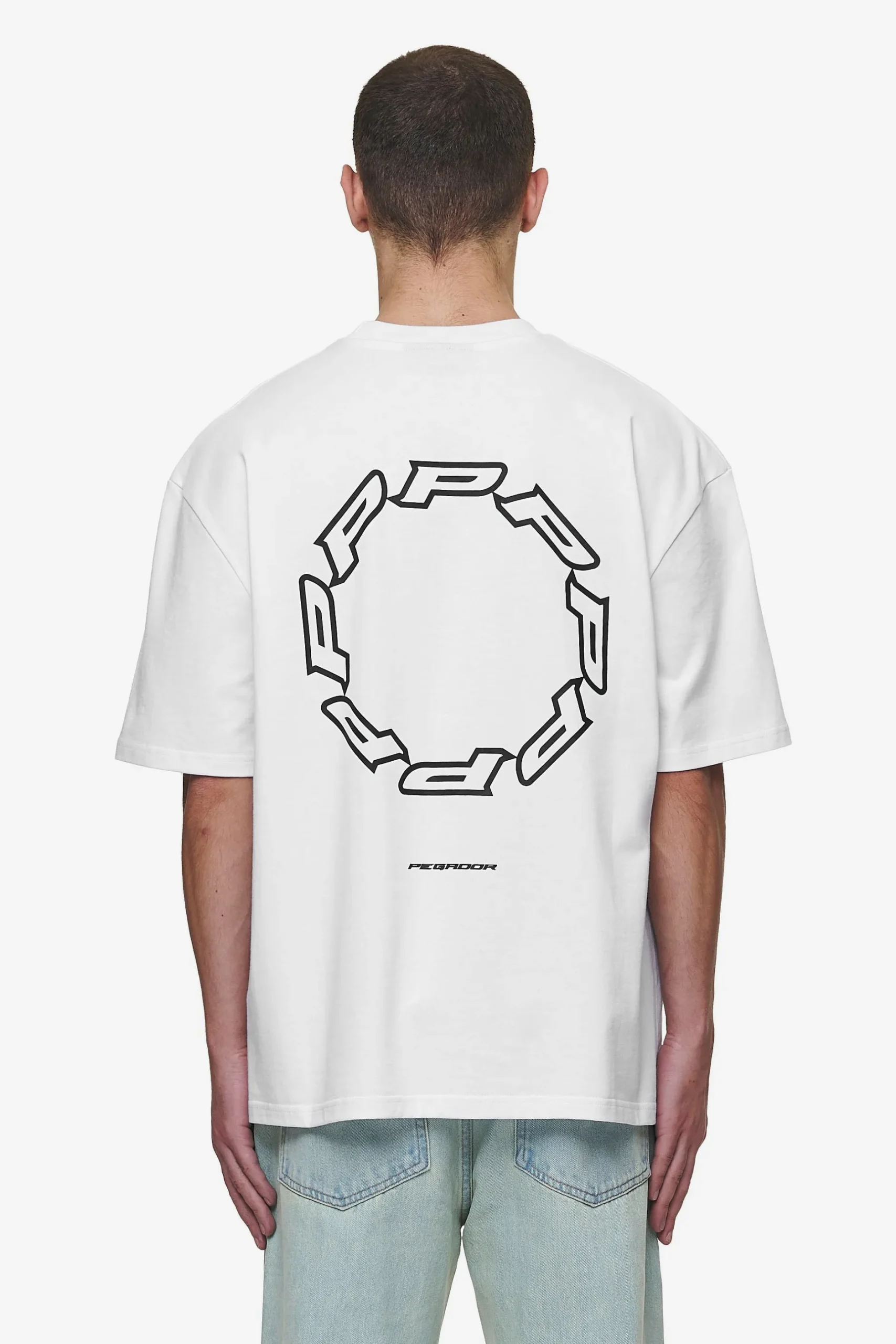 Pegador Tees|Hawkins Oversized Tee White