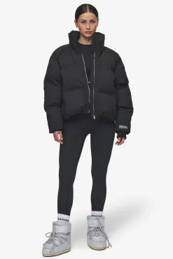 Pegador Jackets|Henra Oversized Raglan Puffer Jacket Black