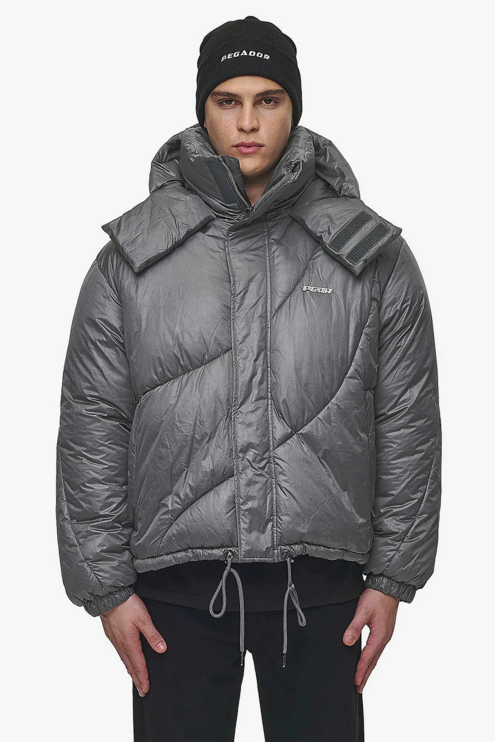 Pegador Jackets|Henry Vintage Oversized Puffer Jacket Anthracite