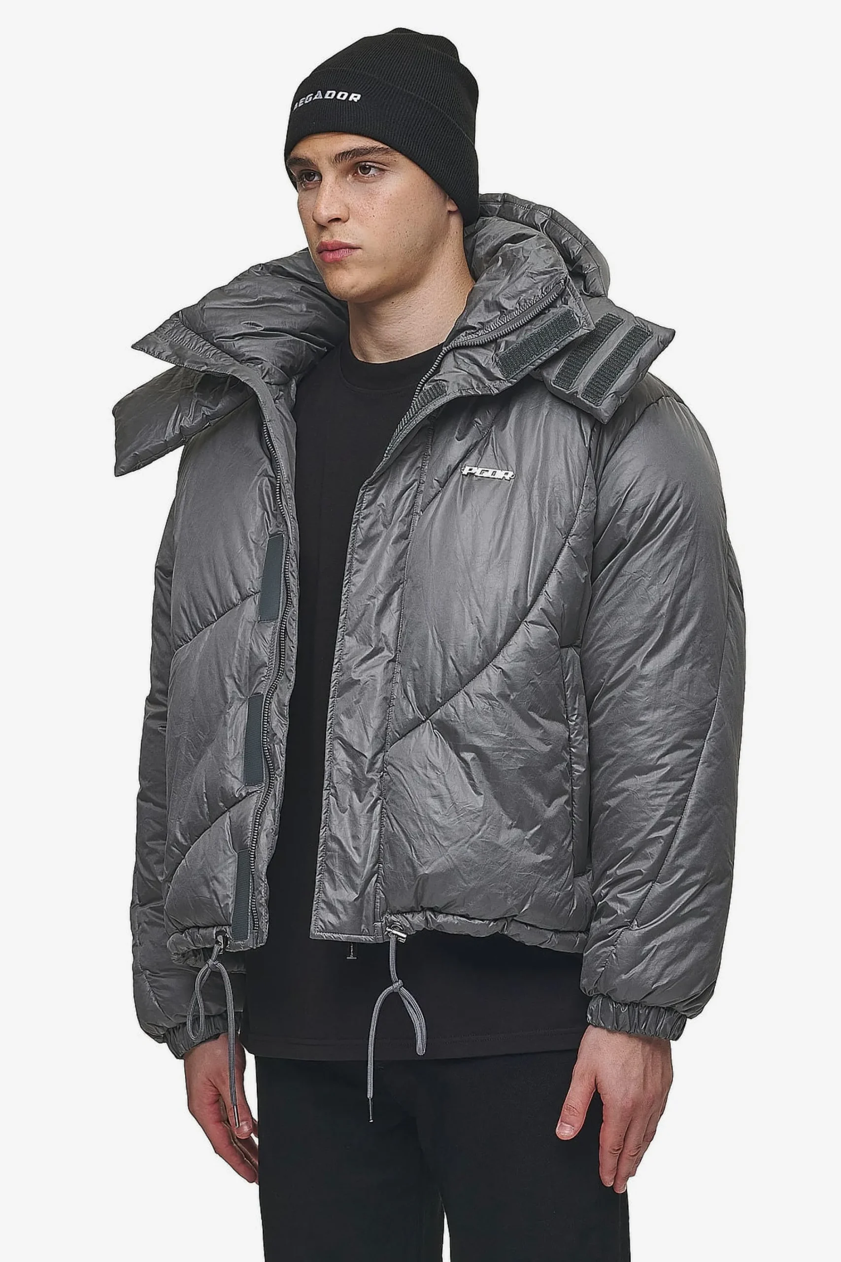 Pegador Jackets|Henry Vintage Oversized Puffer Jacket Anthracite
