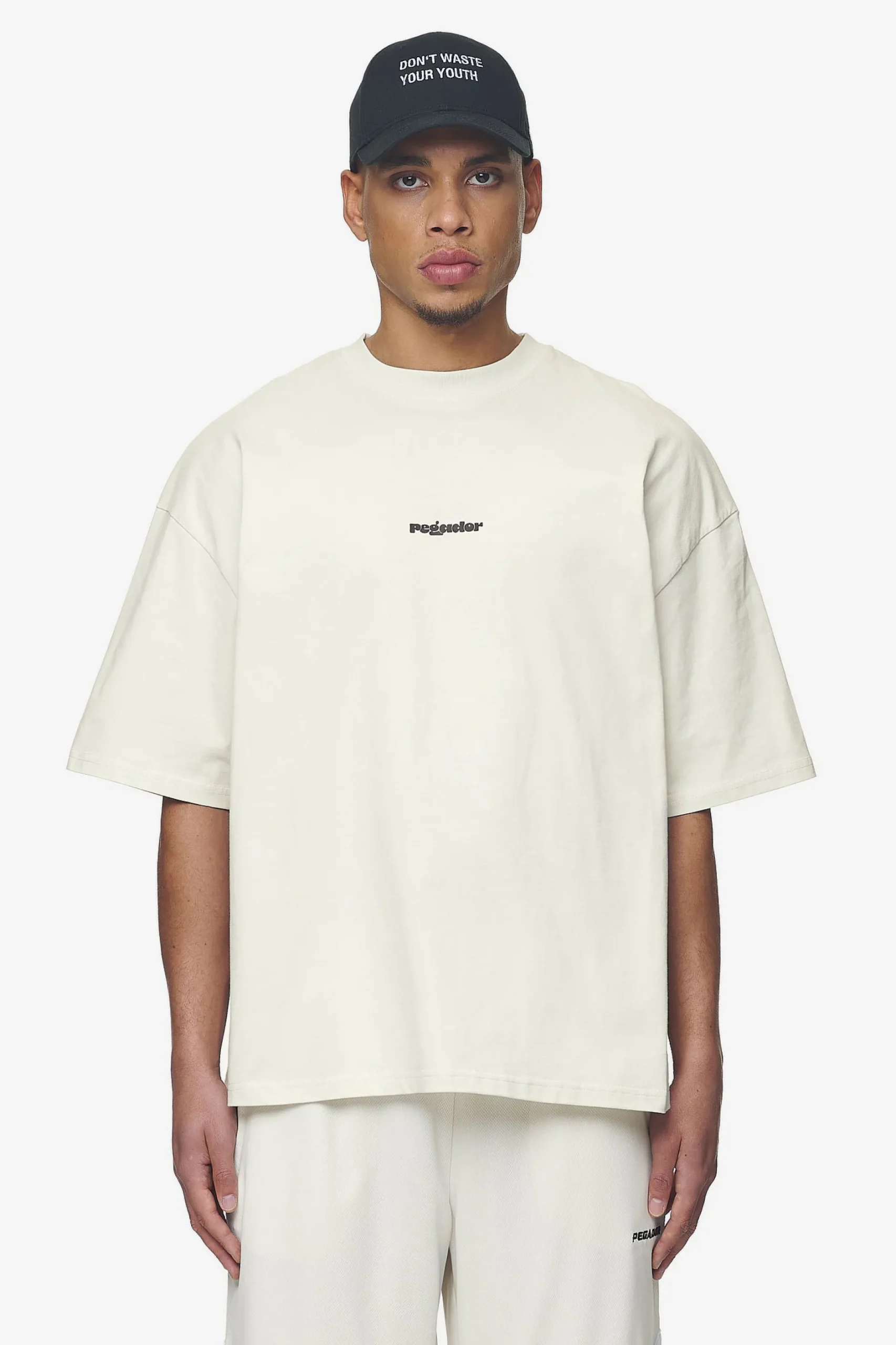 Pegador Tees|Hussey Boxy Tee Washed Salty Cream