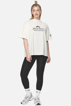 Pegador Tees|Idalia Heavy Oversized Tee Washed Coconut Milk