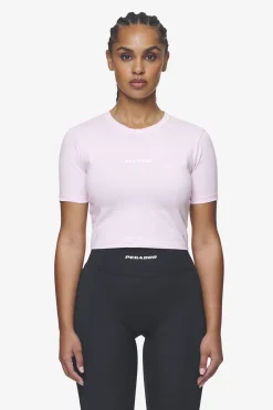 Pegador Tees|Ines Cropped Baby Tee White Gum Washed bubblegum