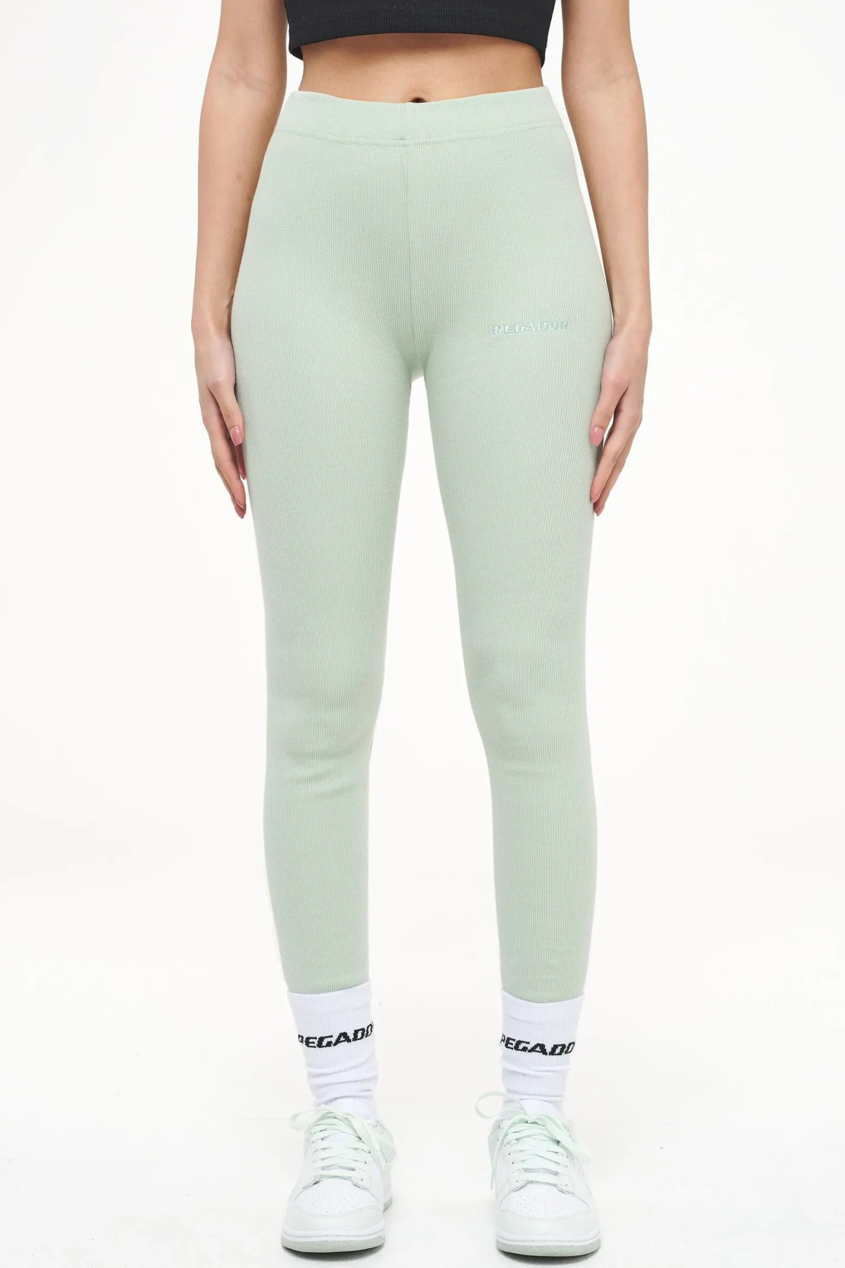 Pegador Leggings|Jill Rib Leggings Vintage Washed Milky Green