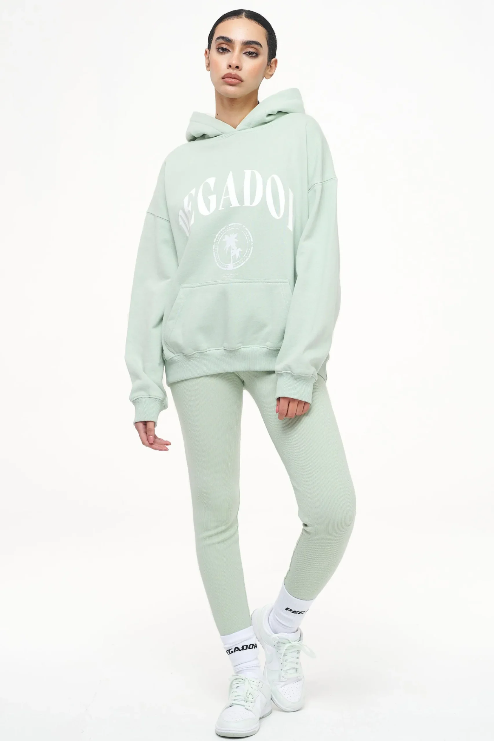 Pegador Leggings|Jill Rib Leggings Vintage Washed Milky Green