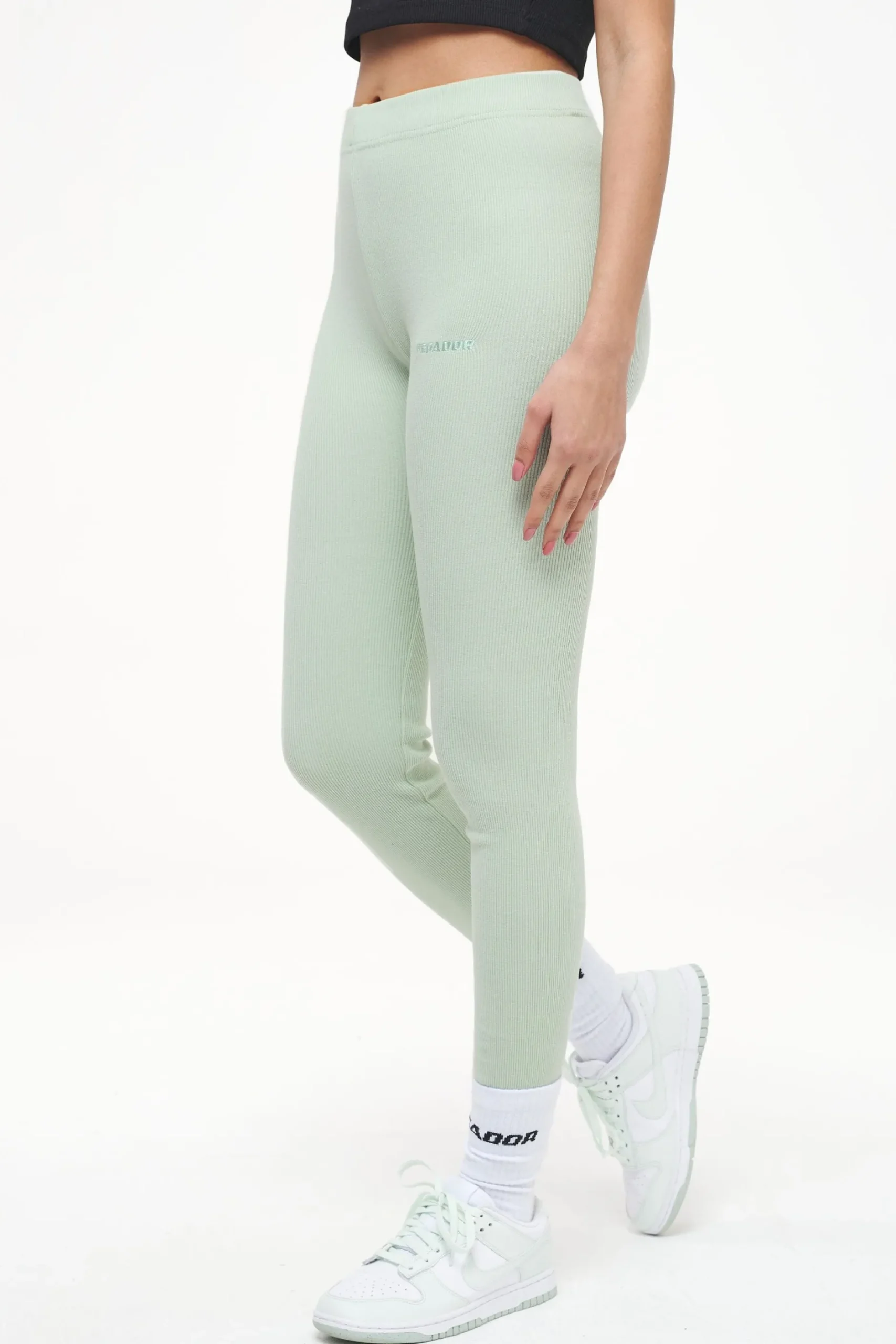 Pegador Leggings|Jill Rib Leggings Vintage Washed Milky Green