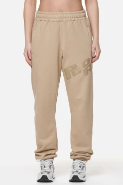 Pegador Pants|Julago High Waisted Sweat Pants Washed Safari Sand