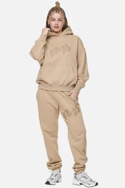 Pegador Pants|Julago High Waisted Sweat Pants Washed Safari Sand