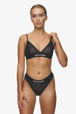 Pegador Underwear|Katia Triangle Bralette Black White