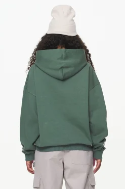 Pegador Hoodies|Keats Logo Oversized Hoodie Vintage Washed Garden Green