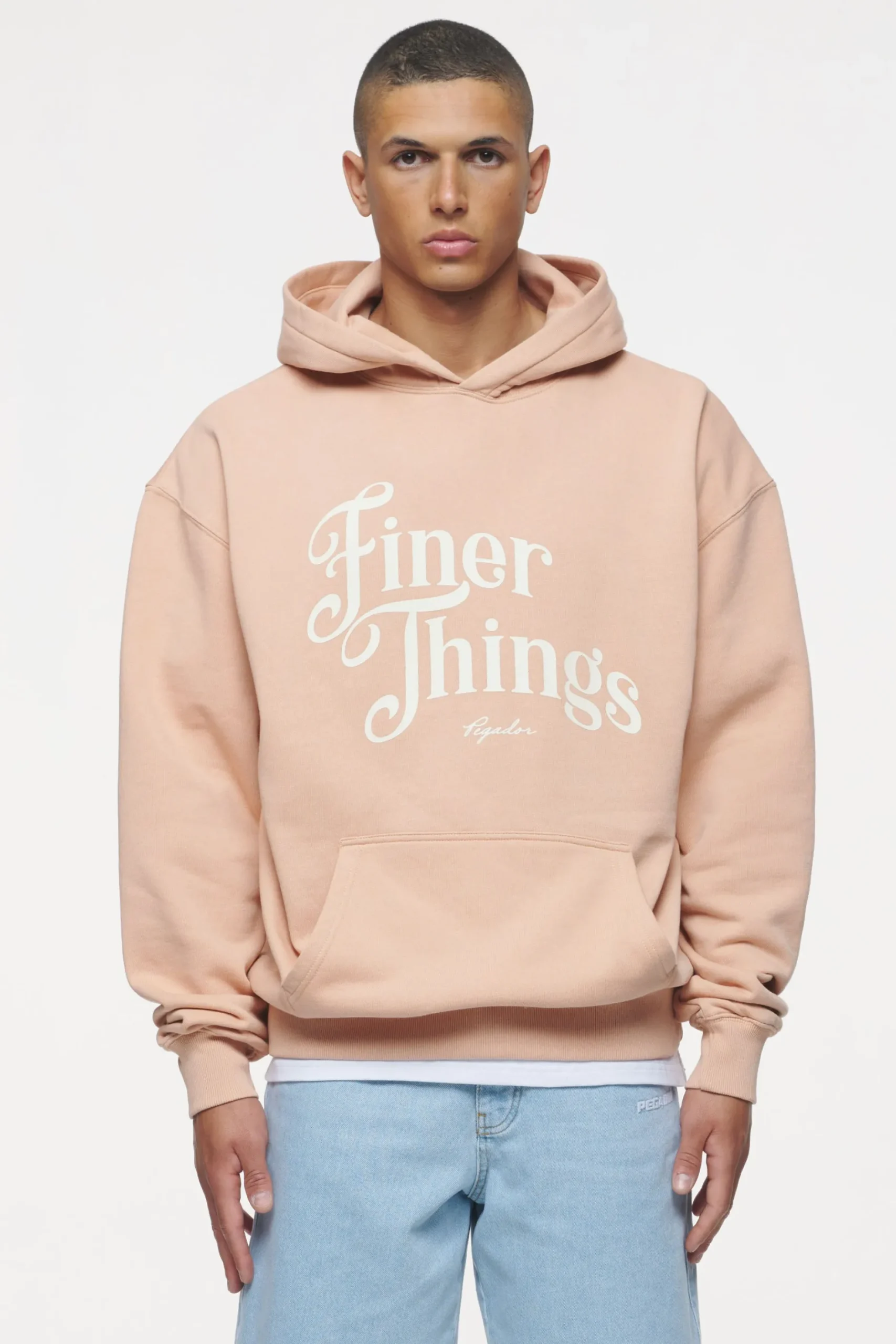 Pegador Hoodies|Kirk Oversized Hoodie Vintage Washed Tuscan Rose