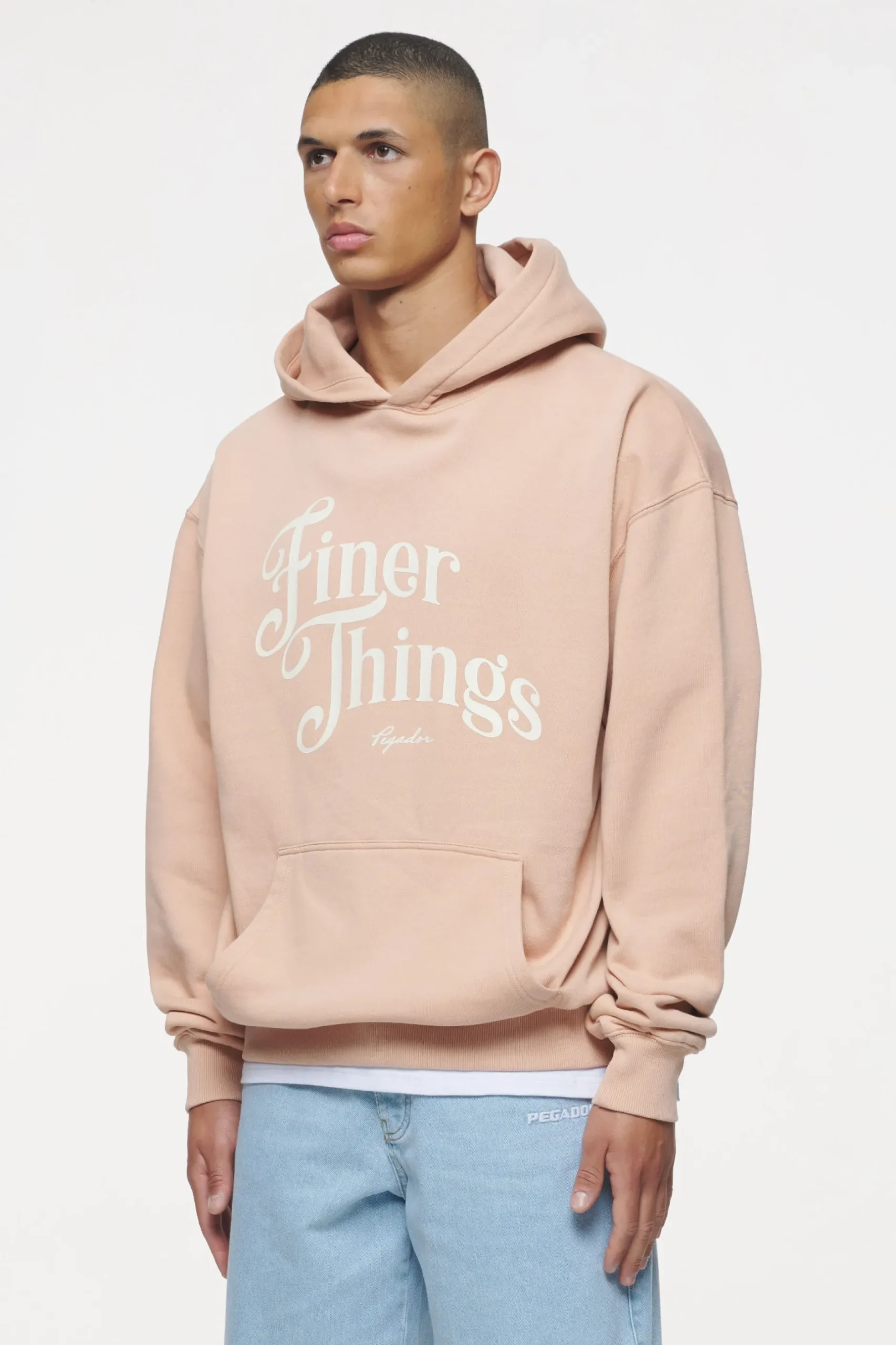 Pegador Hoodies|Kirk Oversized Hoodie Vintage Washed Tuscan Rose