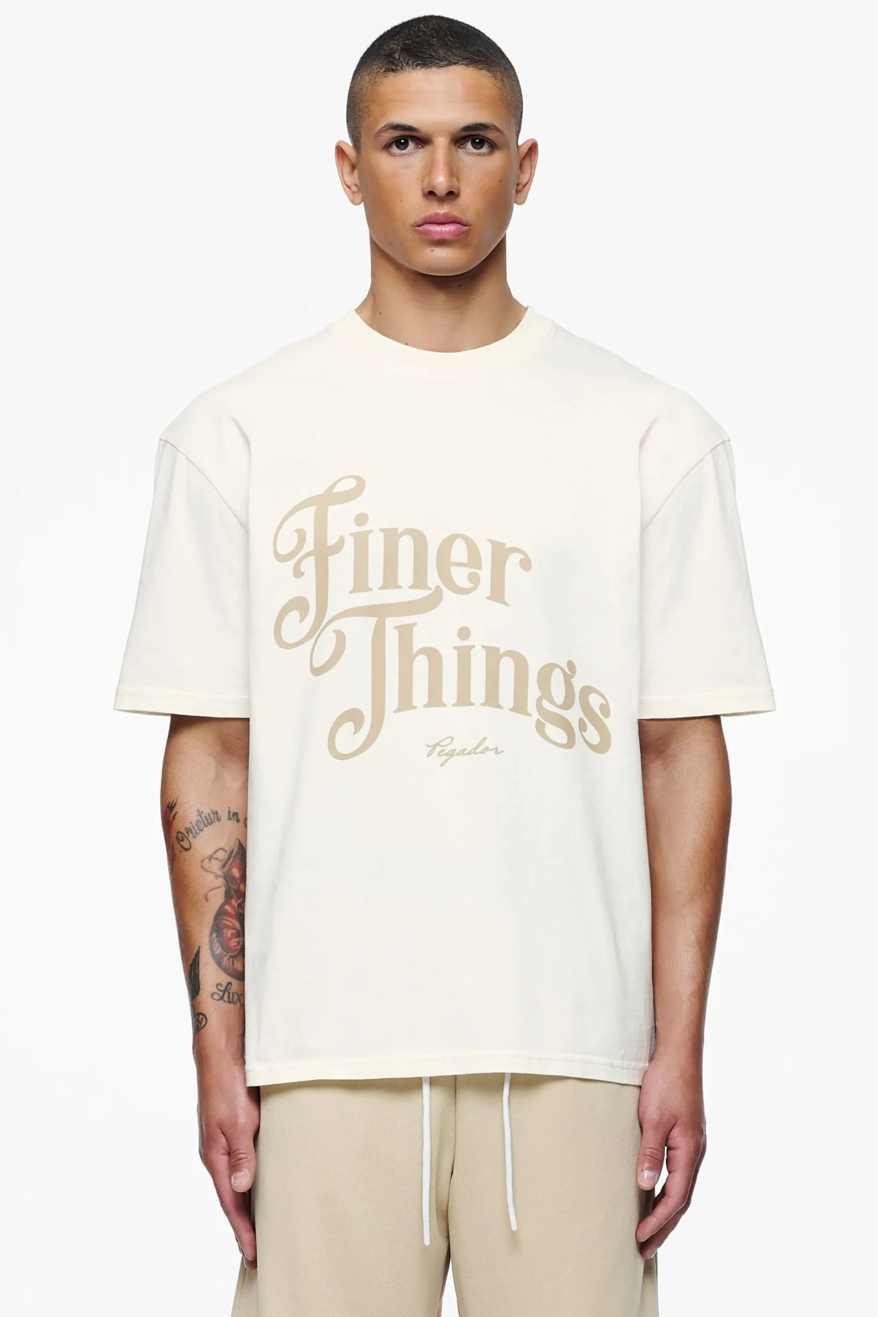 Pegador Tees|Kirk Oversized Tee Vintage Washed Unbleached