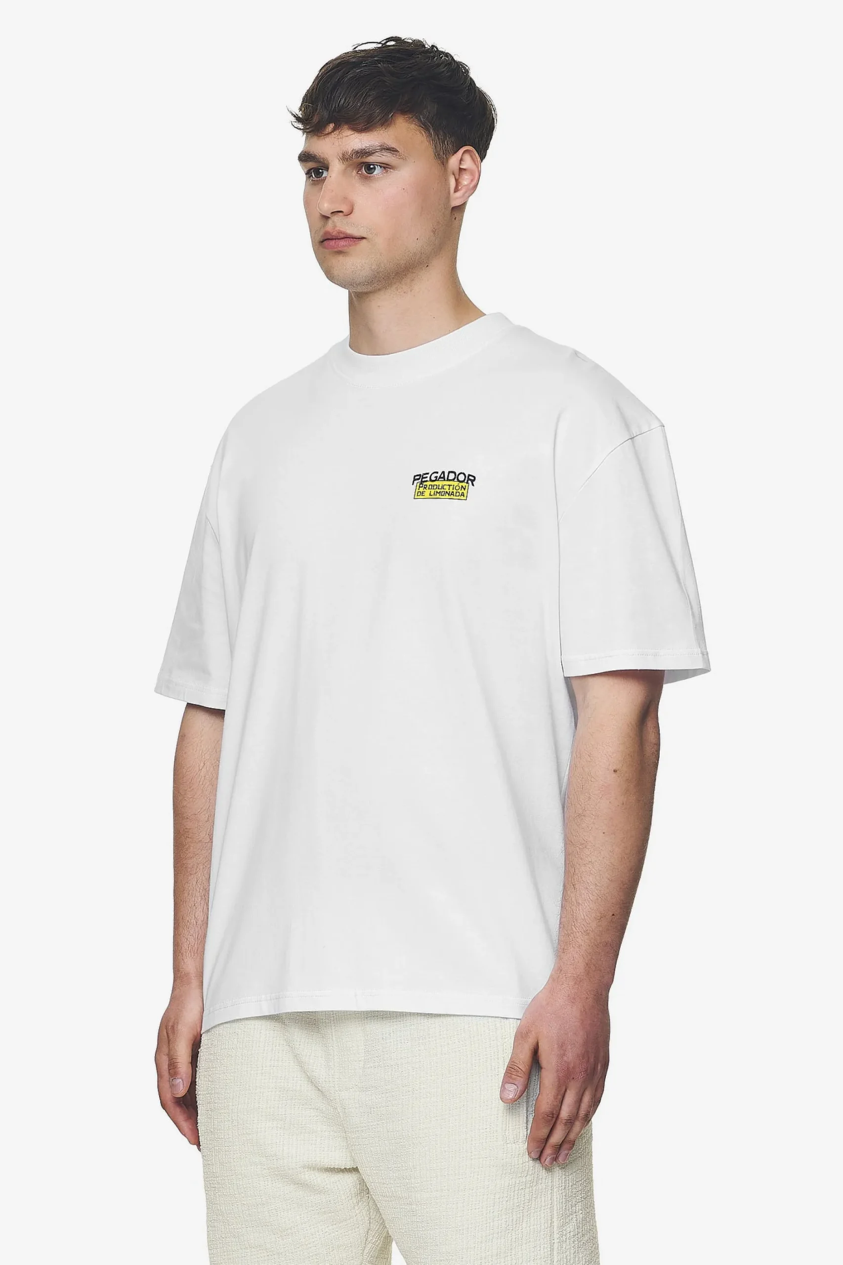 Pegador Tees|Kort Oversized Tee White