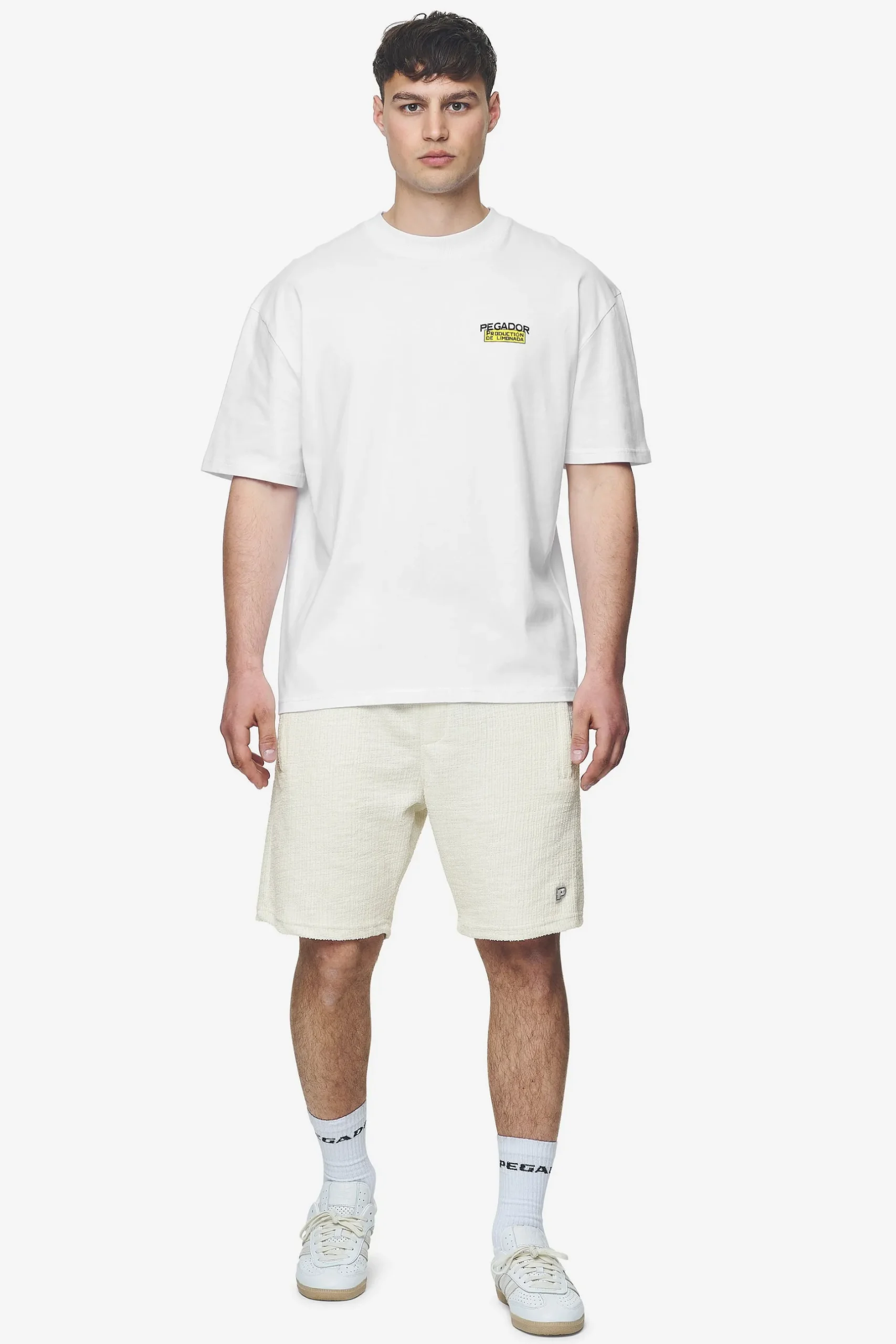 Pegador Tees|Kort Oversized Tee White