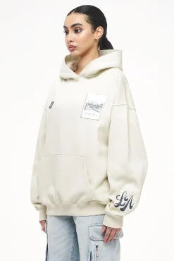 Pegador Hoodies|L.A. Oversized Hoodie Vintage Washed Angels Cream