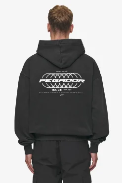 Pegador Hoodies|Lance Oversized Hoodie Vintage Black
