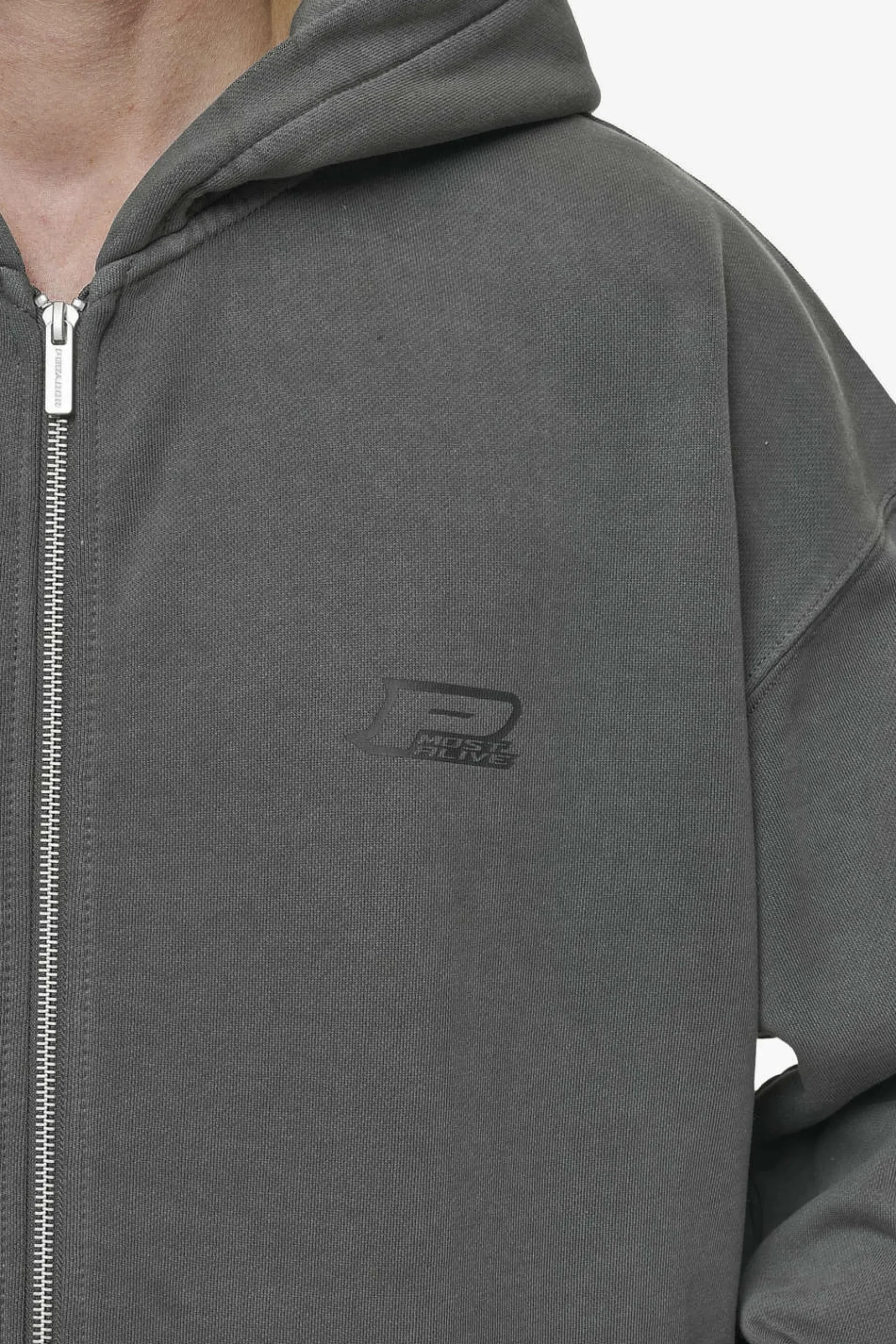 Pegador Hoodies|Zip Hoodies|Lance Oversized Sweat Jacket Vintage Anthracite