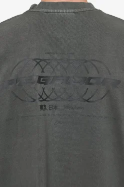Pegador Tees|Lance Oversized Tee Vintage Anthracite