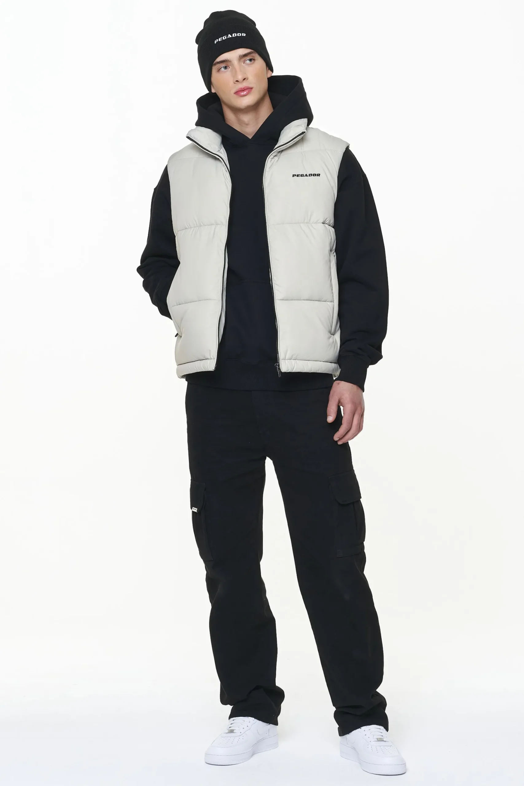 Pegador Vests|Landin Puffer Vest Ash Grey