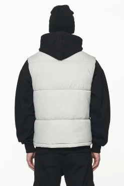 Pegador Vests|Landin Puffer Vest Ash Grey