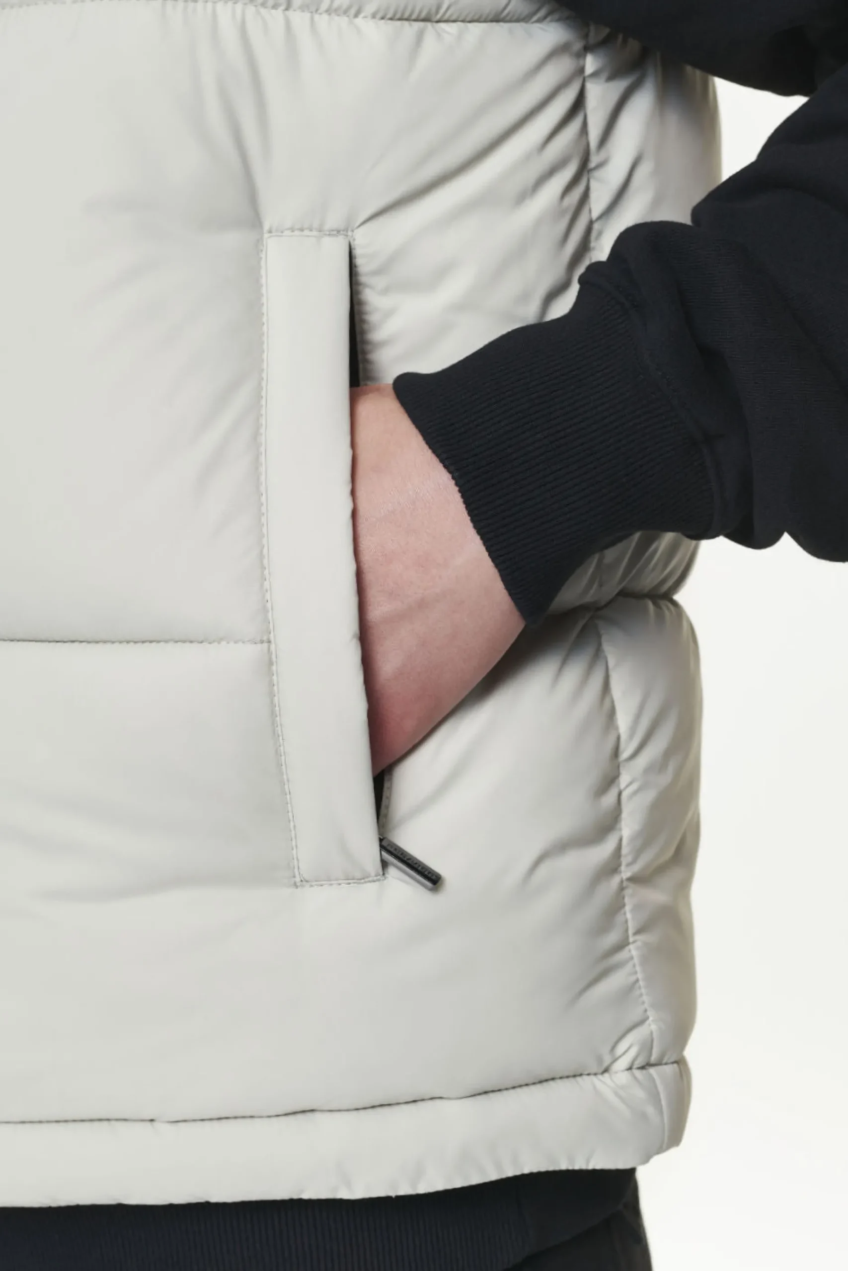 Pegador Vests|Landin Puffer Vest Ash Grey