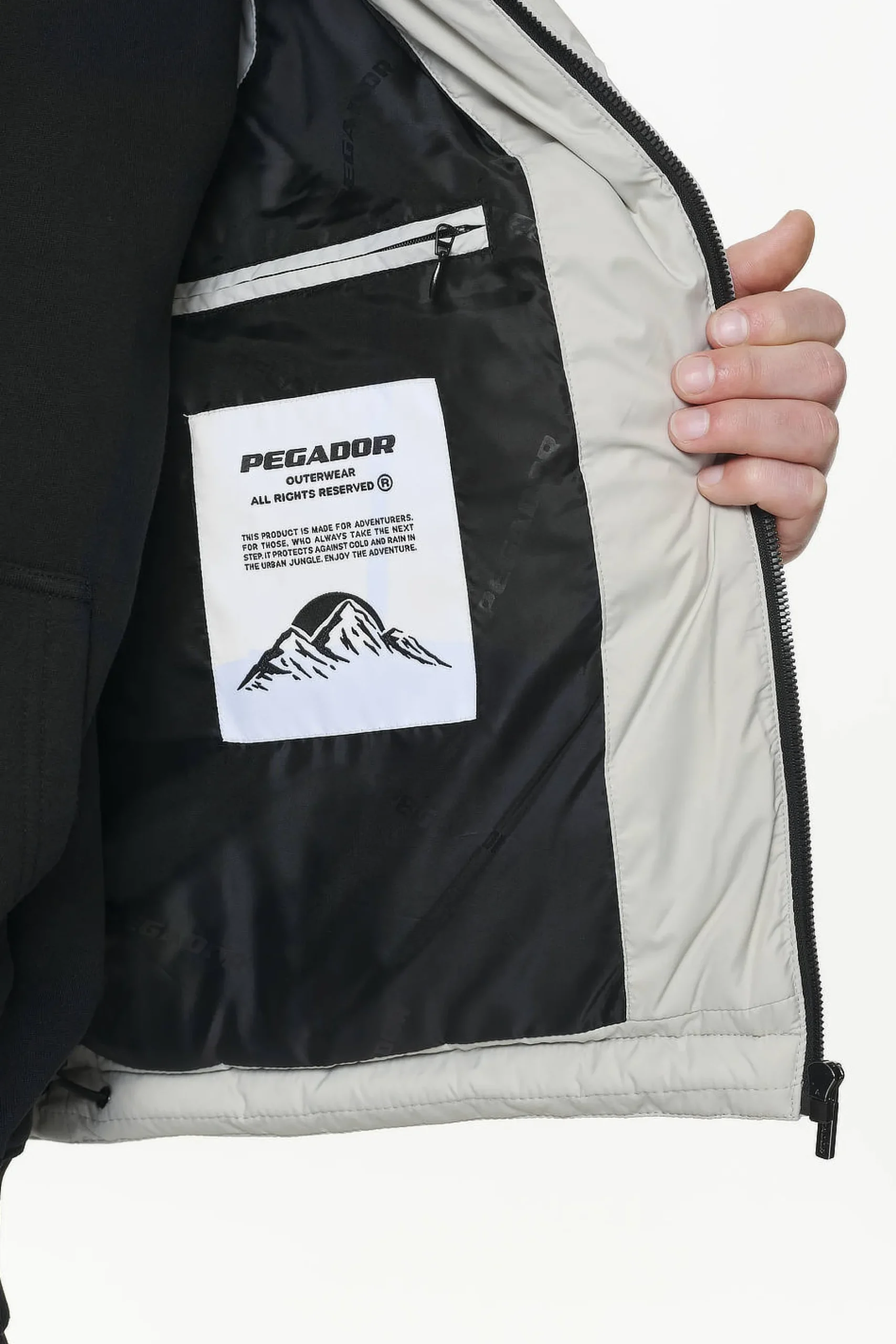 Pegador Vests|Landin Puffer Vest Ash Grey