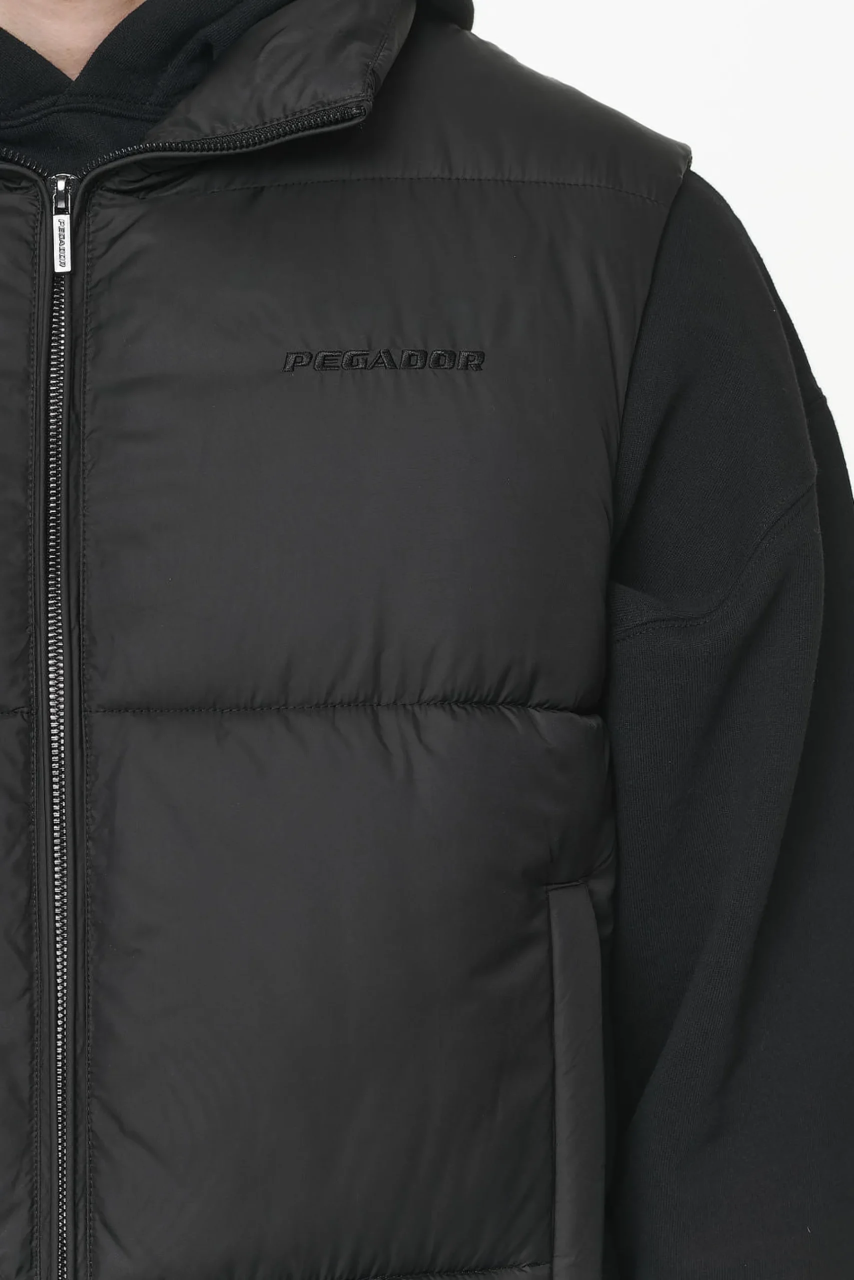 Pegador Vests|Landin Puffer Vest Black