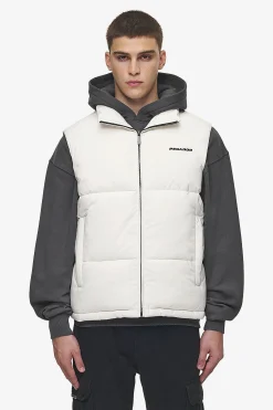 Pegador Vests|Landin Puffer Vest Bone White