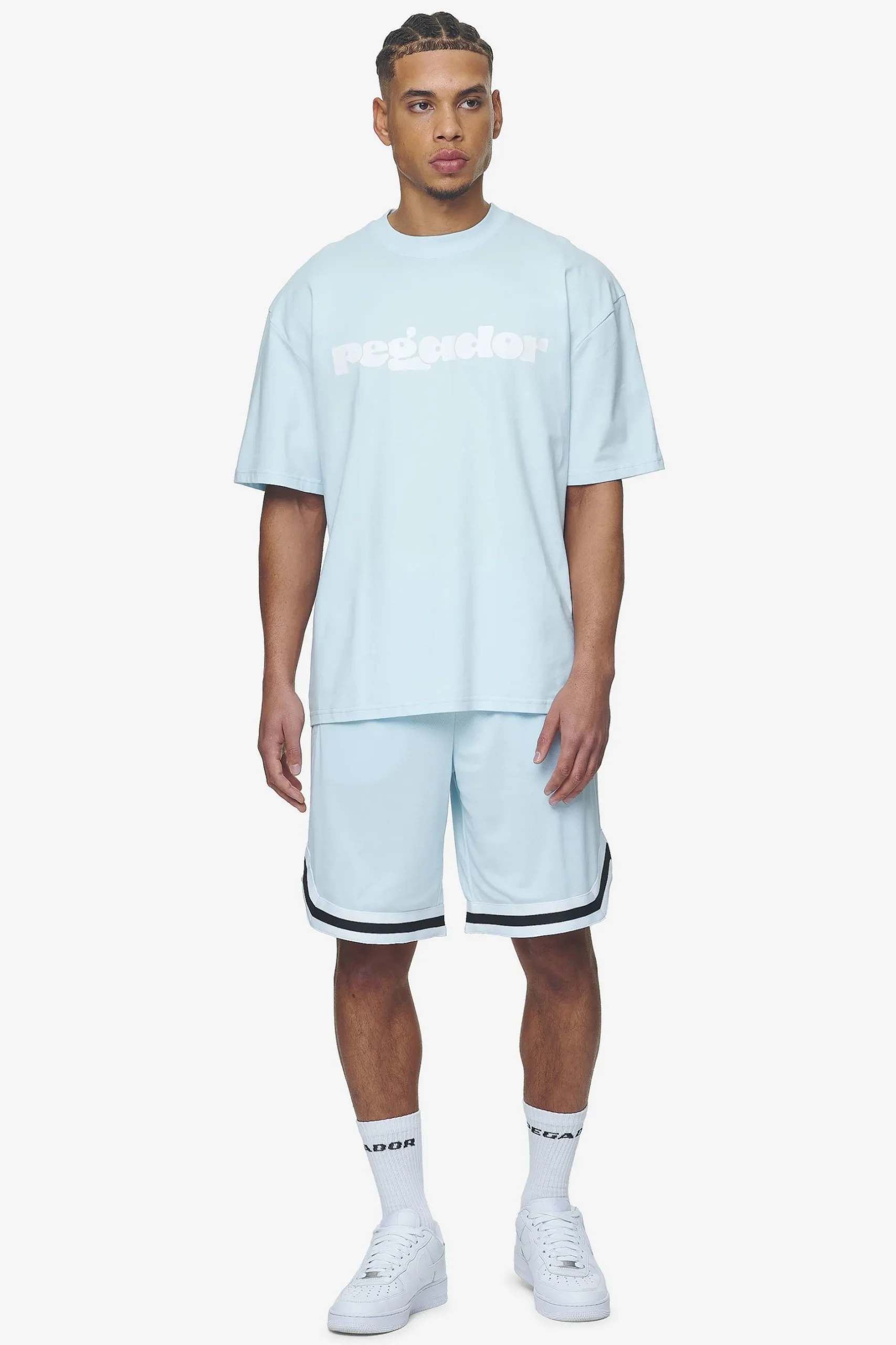 Pegador Shorts|Lansing Basketball Shorts Baby blue