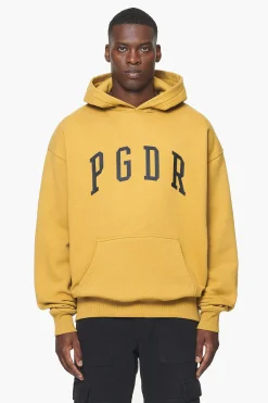 Pegador Hoodies|Layton Oversized Hoodie Vintage Washed Mustard