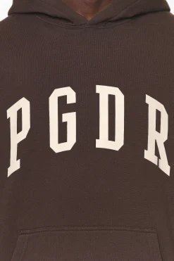 Pegador Hoodies|Layton Oversized Hoodie Washed Oak Brown