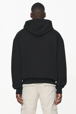 Pegador Hoodies|Zip Hoodies|Layton Oversized Sweat Jacket Vintage Washed Onyx Black