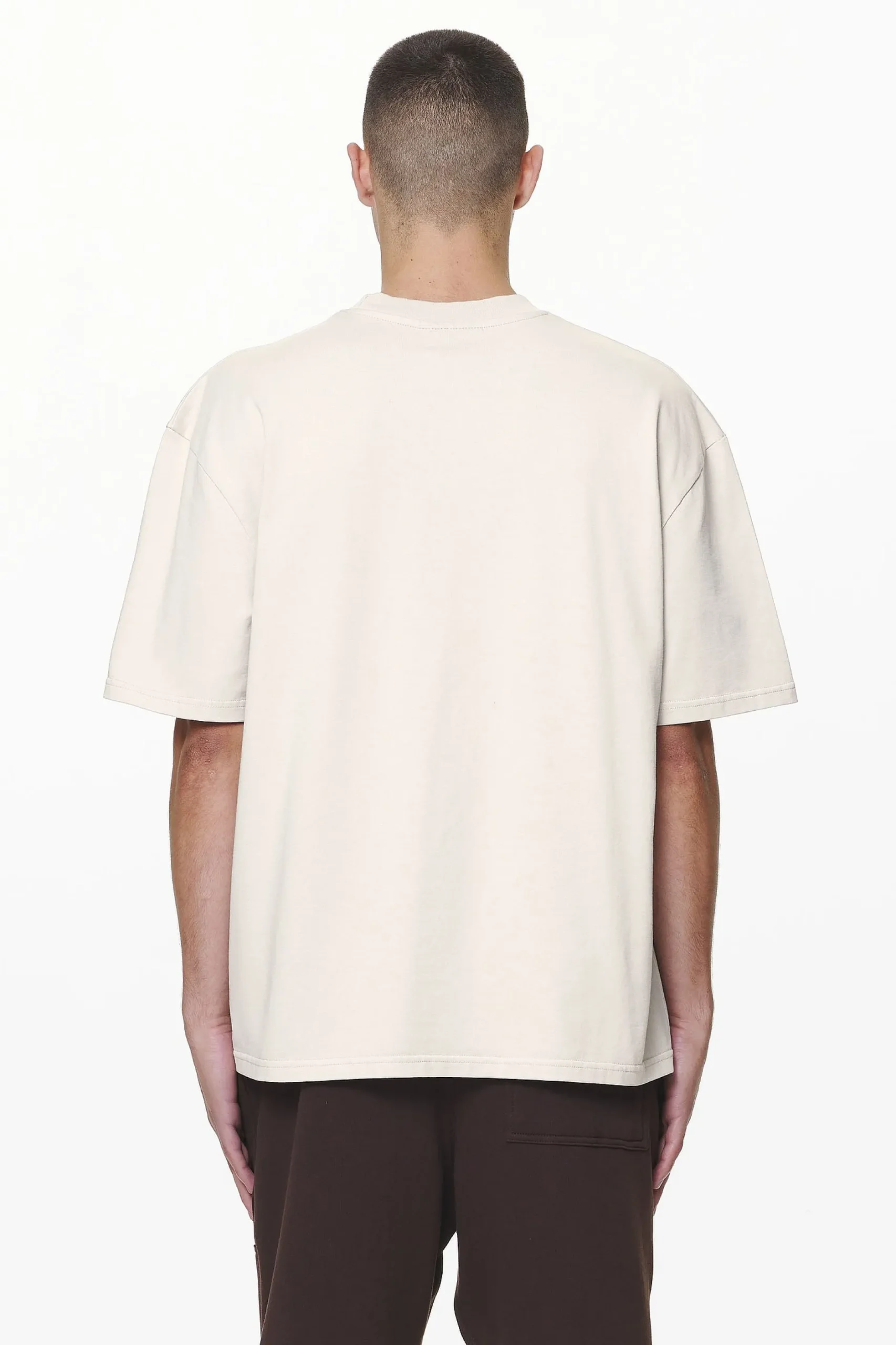 Pegador Tees|Layton Oversized Tee Washed Dust Cream