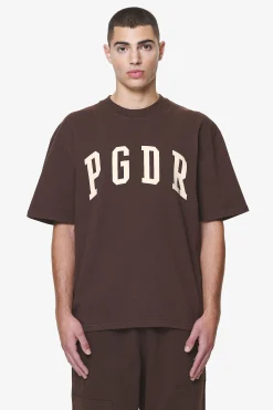 Pegador Tees|Layton Oversized Tee Washed Oak Brown