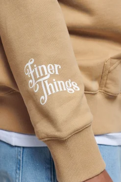 Pegador Zip Hoodies|Hoodies|Leander Oversized Sweat Jacket Vintage Washed Espresso