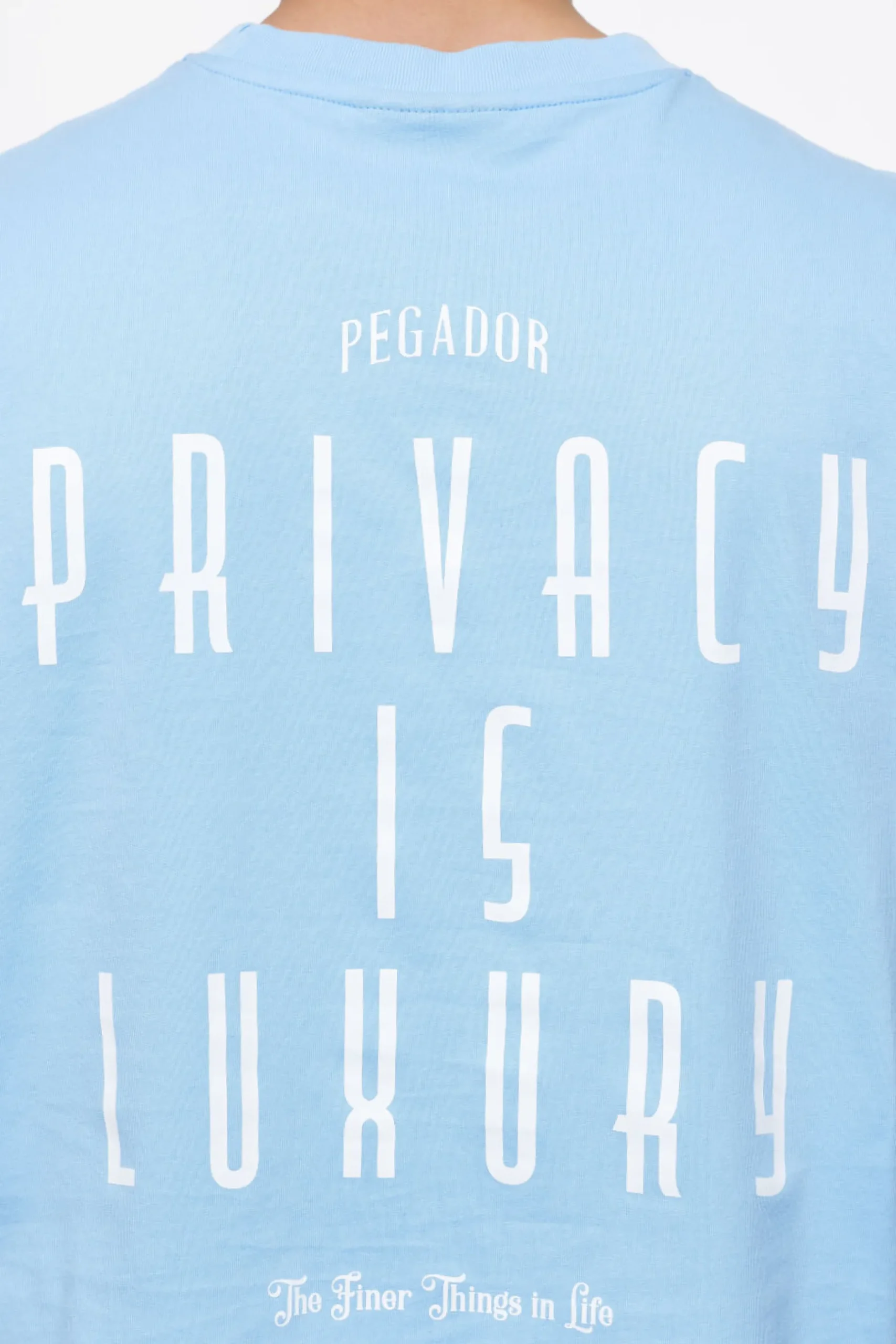 Pegador Tees|Leander Oversized Tee Vintage Washed Riviera Blue