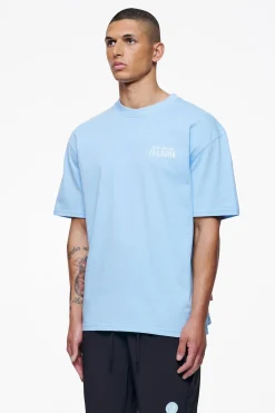 Pegador Tees|Leander Oversized Tee Vintage Washed Riviera Blue