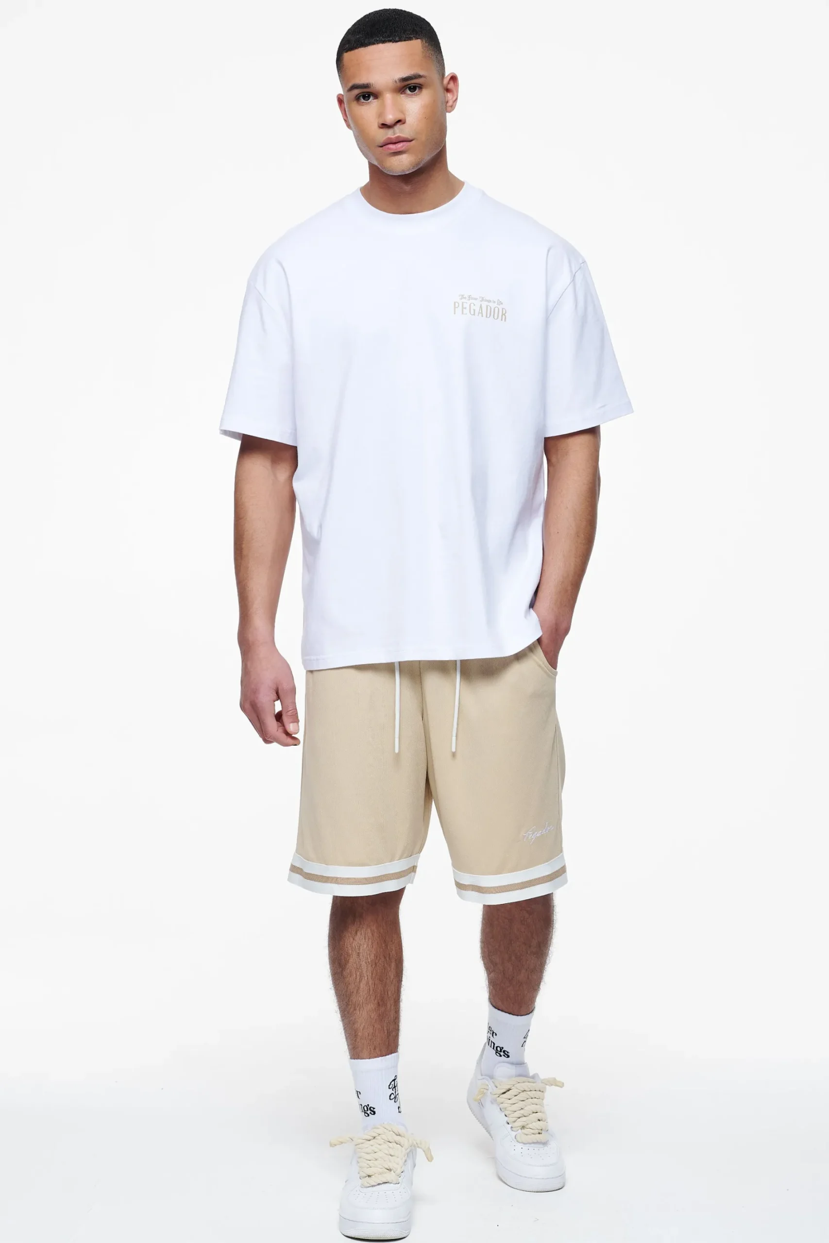 Pegador Tees|Leander Oversized Tee White