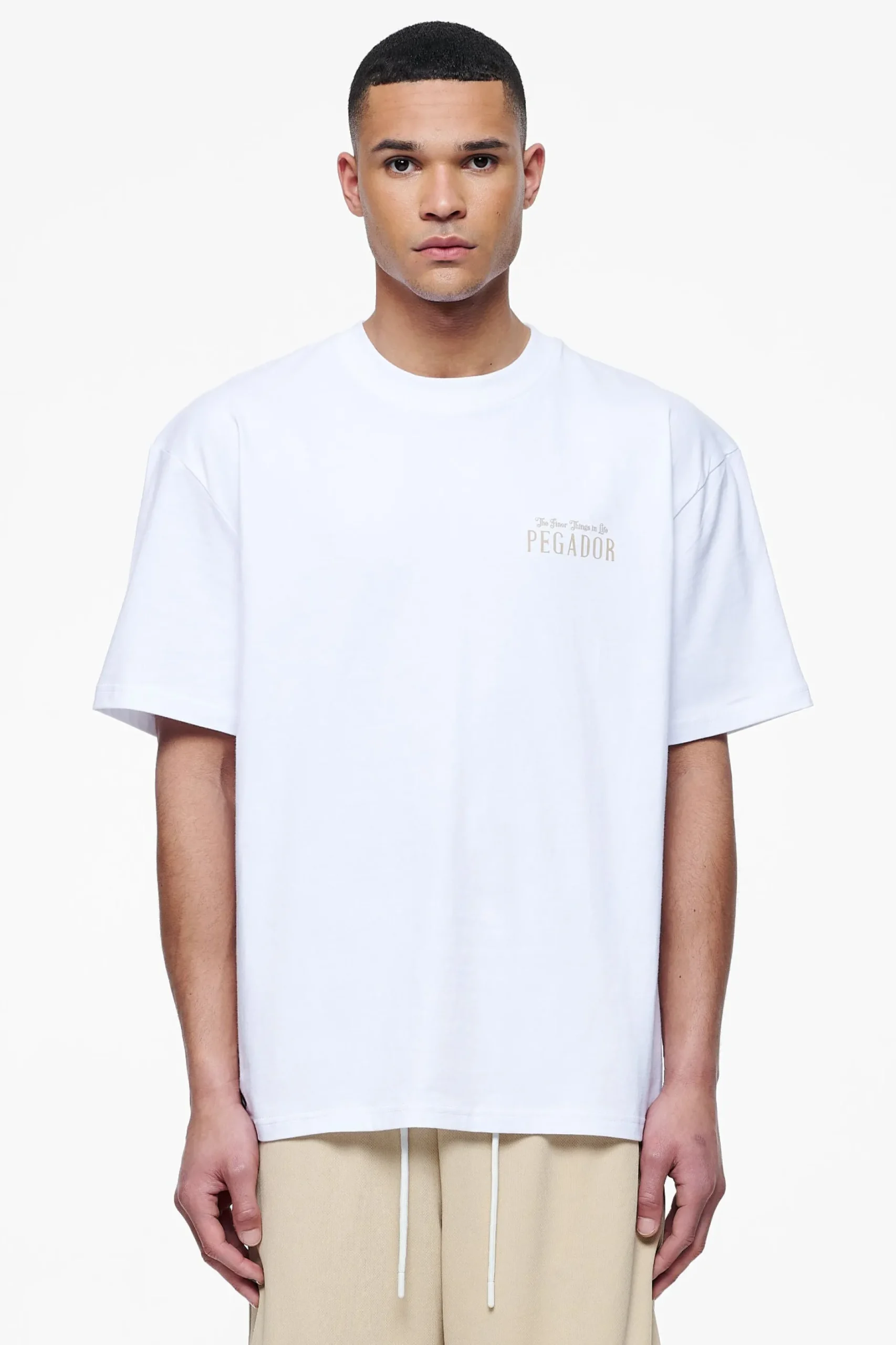 Pegador Tees|Leander Oversized Tee White