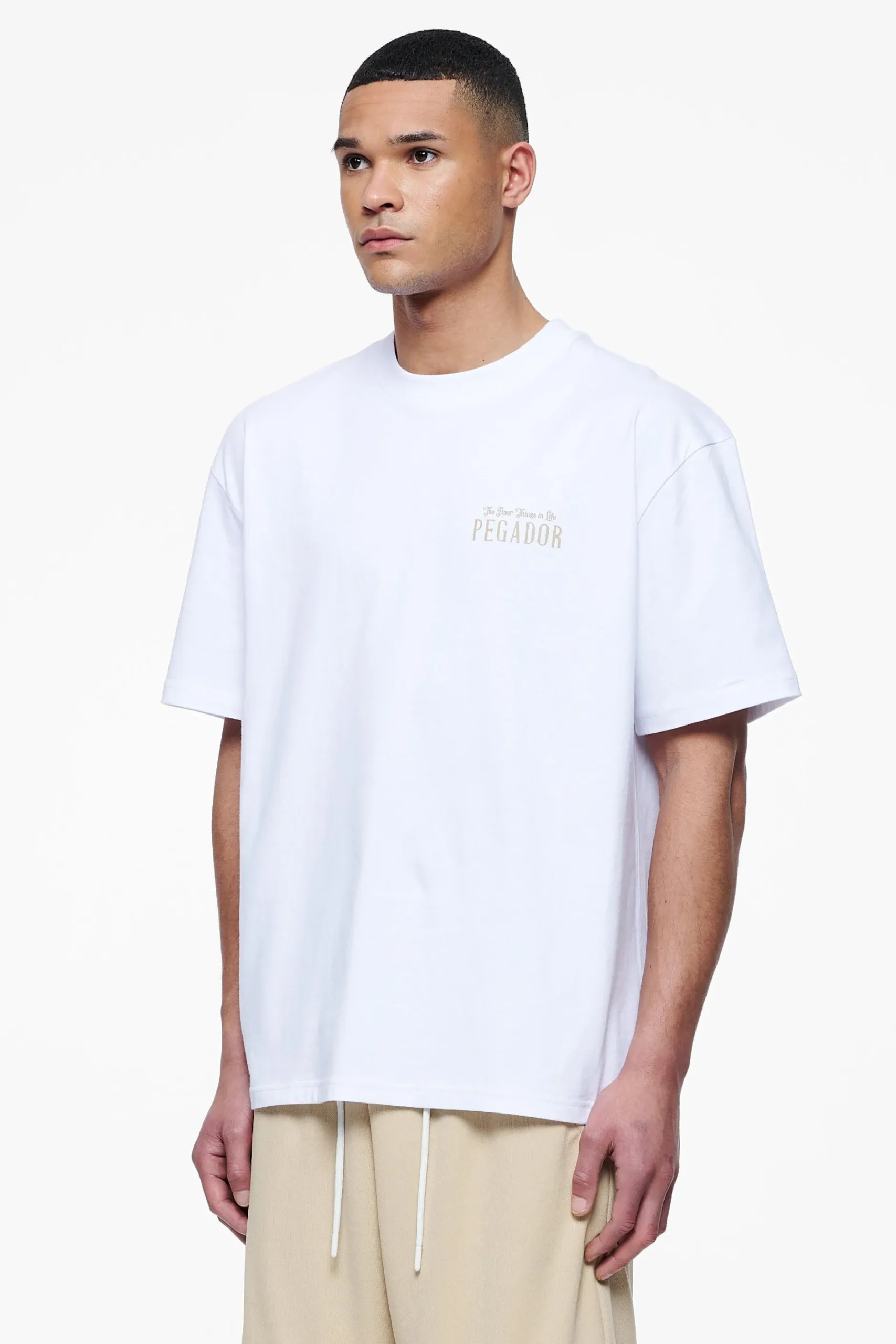 Pegador Tees|Leander Oversized Tee White