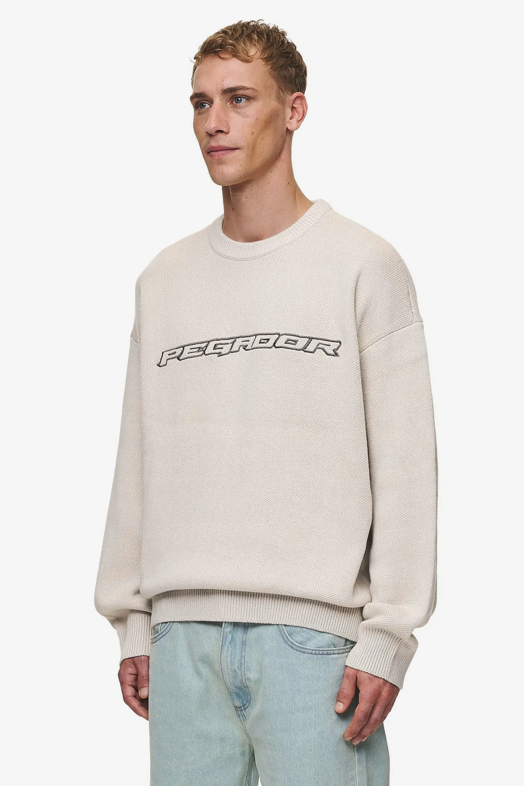 Pegador Sweaters|Knitwear|Lenox Oversized Knit Sweater Light Beige