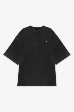 Pegador Tees|Leono Boxy Tee Sky Blue Gum Vintage black
