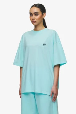 Pegador Tees|Leono Boxy Tee Sky Blue Gum Washed sky blue