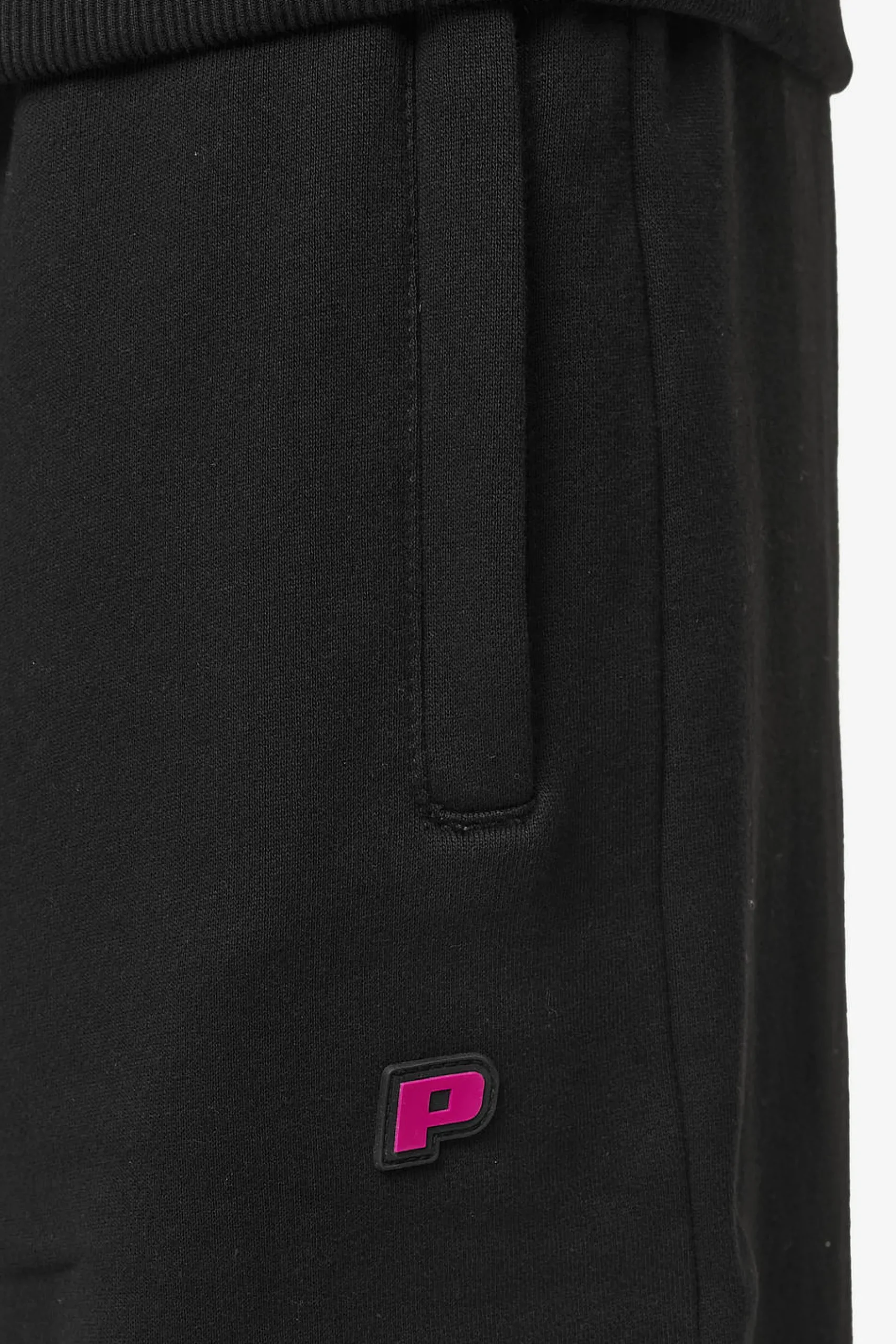 Pegador Pants & Joggers|Leono Loose Sweat Pants Washed Black Virtual Pink Gum