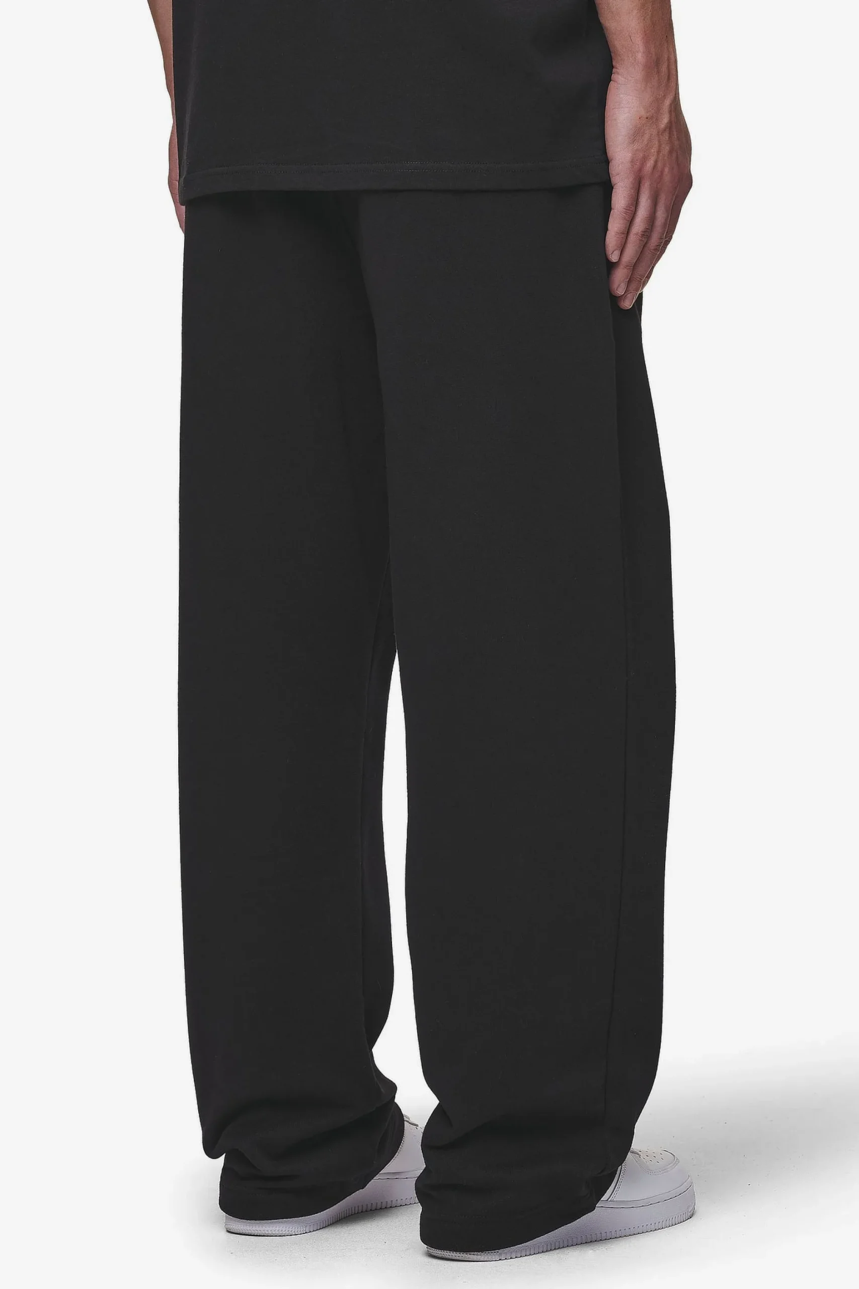 Pegador Pants & Joggers|Leono Loose Sweat Pants Washed Black Virtual Pink Gum