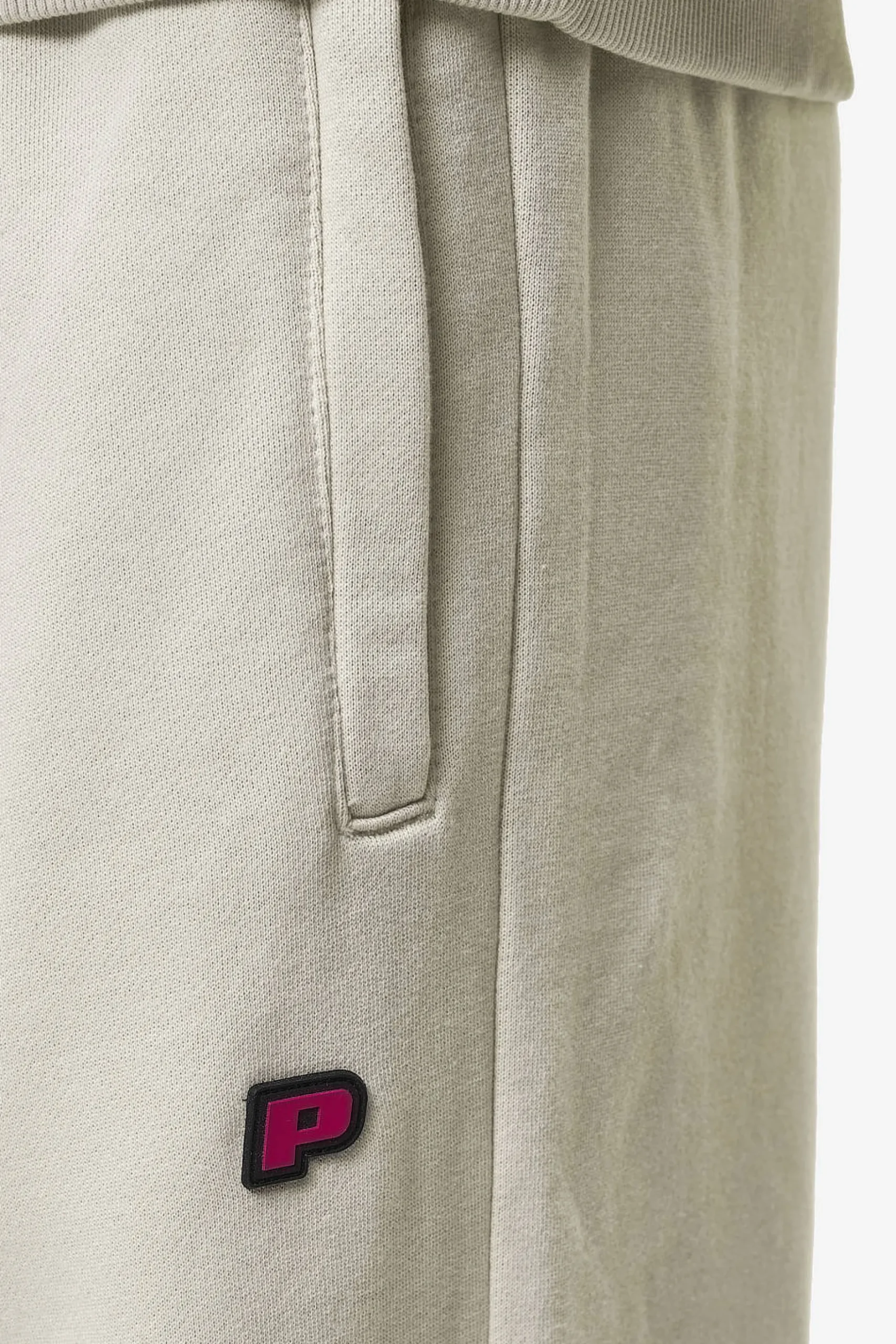 Pegador Pants & Joggers|Leono Loose Sweat Pants Washed Light Beige Virtual Pink Gum