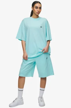 Pegador Shorts|Leono Overknee Heavy Sweat Shorts Gum Washed sky blue