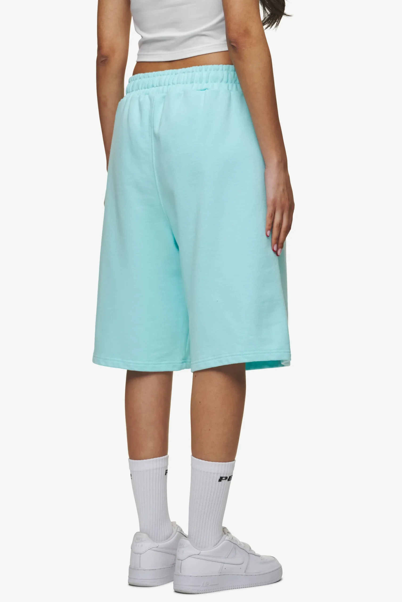 Pegador Shorts|Leono Overknee Heavy Sweat Shorts Gum Washed sky blue