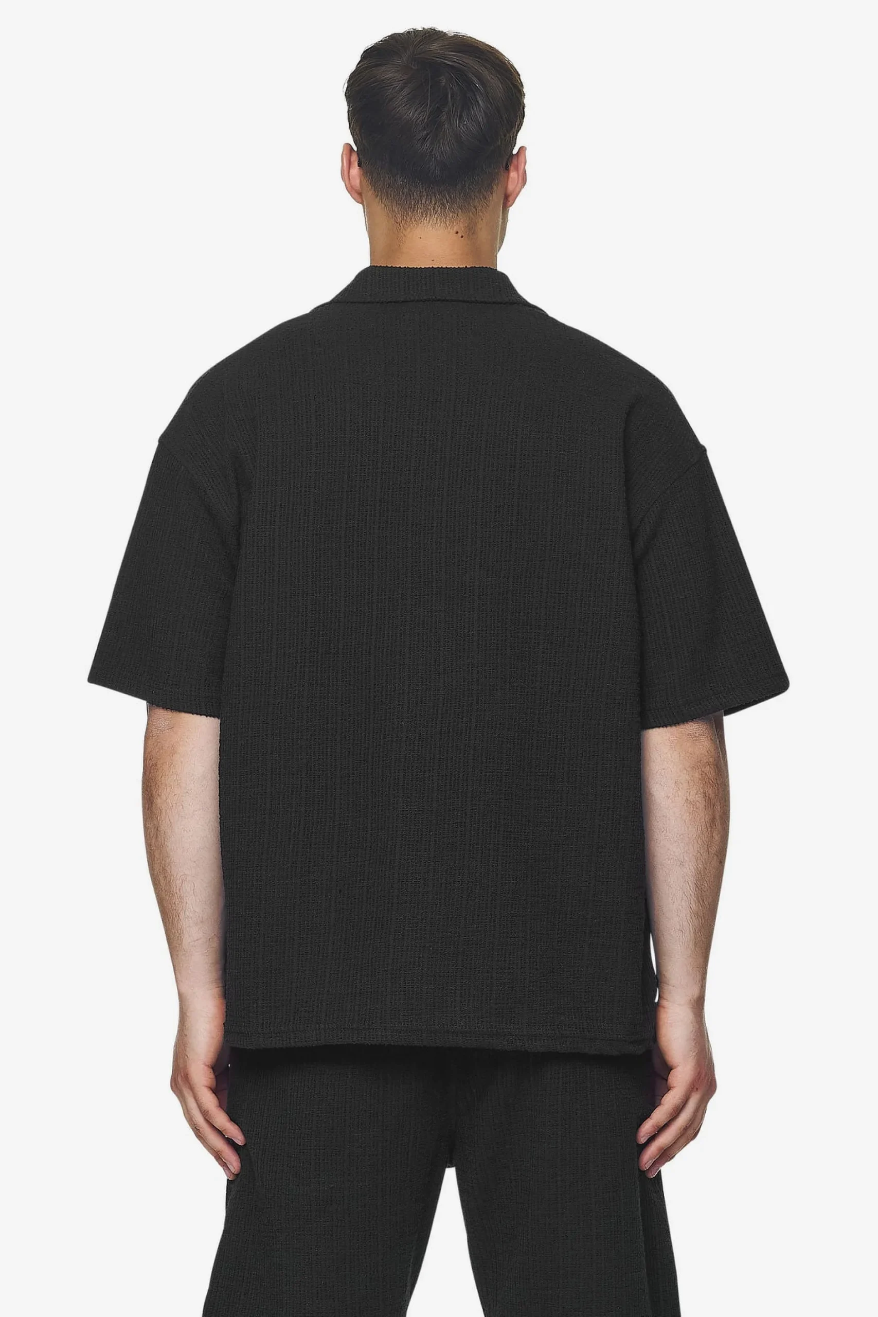 Pegador Shirts|Libco Structured Knit Shirt Black